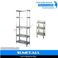 Boltless Rivet Stainless Steel Storage Racks 5 Shelf Wire Rack For Garage Storage