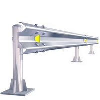 W-shaped Double Wave Waveform Beam Thickened Guardrail Board, Rural Road Collision Barrier, High-speed Safety Fence