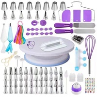 Sustainable Hot Sale 137 Pcs Cake Decorating Pastry Baking Tools Flowers Nozzle Baking Accessories Sets