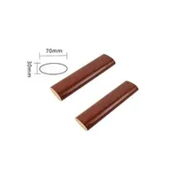 Luxury Heated Curved PVC Handrail Wood Grain Handrail for Spiral Staircase