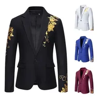 business suit 2024 spring/summer new men's hot stamping suit jacket european men's casual dress suit tracksuit men