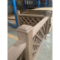 Fence - Anti corrosion WPC composite fence / guardrail for waterfront boardwalk fence, garden fence -