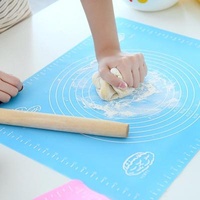 1pc Silicone Rolling Mat Rolling Dough Liner Pad Non-Stick Silicone Pastry Rolling Mat Rolling Dough Liner Pad Flour Table Sheet Kitchen Tools