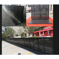 Movable folding explosion-proof iron horse guardrail concert event anti-crossing railings removable temporary
