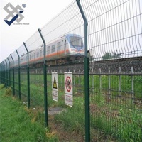 Wholesale Easily Assembled Road Guardrail 3D Wire Mesh Fencing Panel Price Galvanized Barrier Triangle Bending Guardrail Nets