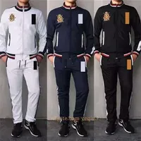 Men tracksuit Big horse Mens Sportswear Fashion casual Jacket and Pants Sports Kit Athletic Wear Track Suit Training Gear Active Outfit Running Clothes Jogging Suit