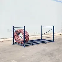 Foldable Stacking Racks Folding Adjustable Racks for Truck Tires 11r22.5