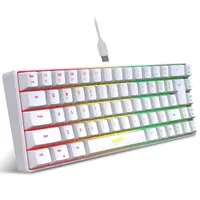 HXSJ V200 Wired K68 RGB Streamer Mini Gaming Keyboard 19-Key Conflict-Free Membrane Keyboard but Mechanical Feel for Game/OfficeM240715