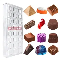 Polycarbonate Chocolate Molds Professional Nuggets Bonbons Confectionery Baking Candy Bar Moulds Pastry Tools Bakery Mold Trays 240729