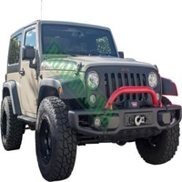 Front Bumper for Jeep JK Black Steel Recovery Bull Bar for JK Wrangler 10th Anniversary Front Guardrail Winch Bumper