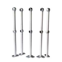 Handrail for Outdoor Stair Galvanized Steel Ball Joint Handrail Stair Railings Handrails
