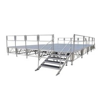 Heavy Duty Portable Modular Concert Stage with Handrail