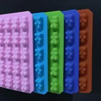 Baking Pastry Tools Practical Cute Gummy Bear 50 Cavity Silicone Tray Make Chocolate Candy Ice Jelly Mold Diy Children Cake Wholesa Dhhm9