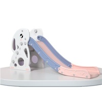 For New Kids Play Baby Slides Combination Plastic Kids Indoor Home Slide Bunny Low Handrail &ball Frame&Fully Slide