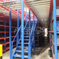 Can Detachable Warehouse Heavy Duty Loft Platform Shelf Attic Rack Supported Mezzanine Floor Pallet Racks System Mezzanine Floor