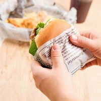 Recyclable French Fries Paper Pastry Packaging Burger Bag Or Carnival For Any Party