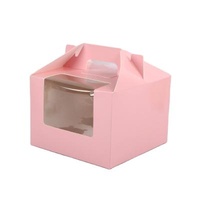 Reused Custom Paper Carrier Cake Box Logo Pastries Pastry Box Packaging Materials For Pastries Macaron