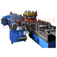 W Beam Highway Guardrail Roll Forming Equipment 8-15m/Min PLC Control 3 Waves