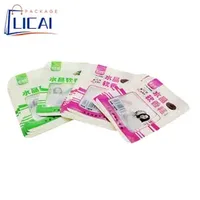 Three Side Sealed Bag Pet PE Laminated Plastic Packaging Bag for Pastry Snacks Food with Clear Window