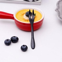 Y shape disposable plastic cake fork cutlery pastry dessert moon cake bifurcate thickened tableware Y10