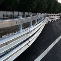 Galvanized Guardrail Beam W Beam Curved Guardrail Traffic Crash Barrier