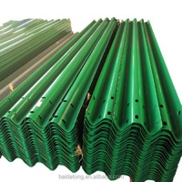 Anti-Corrosion Road Safety W Beam Guardrail Hot Dipped Galvanized Factory Price Road Guardrail