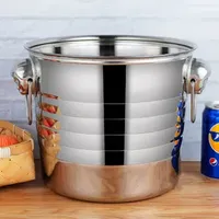 Tabletop Wine Racks High Quality Steel Champagne Barrel Deer Head Ice Bucket Large Ice Punch Bucket Wine Beer Wine Chiller Bottle Cooler 221121
