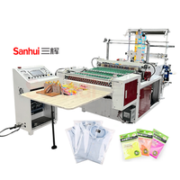Fully Automatic Professional Manufacturing Biodegradable Plastic Opp Bopp Side Sealing Bag Making Machine