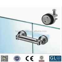 Straight Glass Stair Handrail / Balustrade 2 Pcs Double Bracket Spider Clamp For Stairs Balustrade Handrail Free Shipping