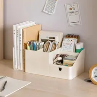 Storage Holders Racks Desk Office Organizer Stickers Bins Holder Desktop Pencil Pen Sundries Stretchable Box Stationery School Supplies 230627
