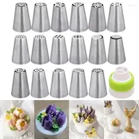 Baking Tools 15Pcs/Set Russian Tulip Flower Icing Piping Nozzles Cake Decorating Cupcake Cream Pastry Bakeware Product For Kitchen