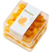 High Quality Transparent Acrylic Rectangular Pastry Box Durable Plastic Packaging Container for Tiramisu Dessert Sweet Food Use