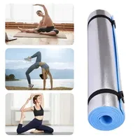 6/10mm Thick EVA Yoga Mat Waterproof Aluminum Membrane Exercise Mat Multifunction Moisture-proof Outdoor Camping Picnic Mat Tool Y240912