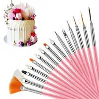 Promotional High Satisfaction 15PCS Cake Painting Pastry Brushes Baking Decorating Accessories