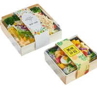 environmental protection &amp; Wooden Ingredients Bread Sandwich Mousse Macarons Food Container Grocery Cakes Cheese Pastry Packaging Box