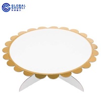 Shunli Mini Cardboard Cupcake Holder Party Disposable White Dessert Tower Pastry Serving Tray