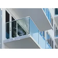 Balcony System Spigot Glass Railing Aluminum Handrail