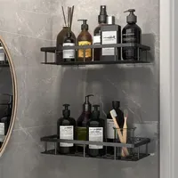 Storage Holders Racks Bathroom Shelves No-drill Corner Shelf Shower Storage Rack Holder Toilet Organizer Bathroom Accessories 230324