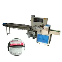 Semi Automatic Croissant Pastry Disposable Goods Candy Bar Pillow Type Packaging Machine