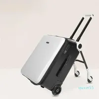 Suitcases 20 Inch Kids' Luggage Travel Bags For Children On Wheels Child Suitcase With Guardrails Rolling Case