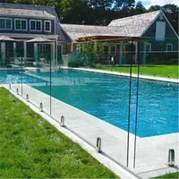 Factory Manufacture Security Garden Balcony Frameless Glass Garden Pool Security-Fence Glass Guardrail