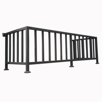Good Quality Factory Directly Minimalist Privacy Protect Steel Air Condition Guardrail For Building Balcony Guardrails