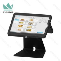 LST15B-H Dual Enclosures for iPad Dual Tablet Kiosk Stand with Lock for iPad/Samsung/Outdoor Store Ordering POS Kiosk Stand Tablet POS Stand