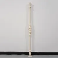 Prefabricated Stairs Ivory White Aluminum Railing Balustrades Handrails