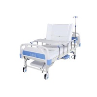 Guardrail Wheel Detachable White Mute Nursing Bed Elderly Care Easy Operated Bed