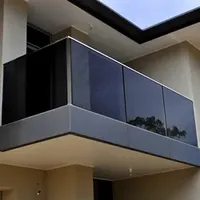 Stainless Steel Stair Balcony Frameless Glass Balustrades & Handrails