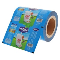 Custom Printed BOPP PET PE Hologram Lamination Plastic Packaging Roll Film For Milk Sauce Food Sachet Pack