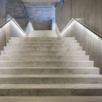 Lighted Stair Hand Rail Integrated Outdoor Balustrade Integrated Flat Face LED Lighting Handrail Light