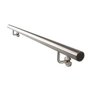 Stainless Steel Handrail Fixed to Wall