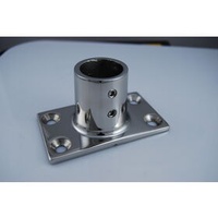 Boat marine 316 stainless steel handrail fittings pipe stanchion round base